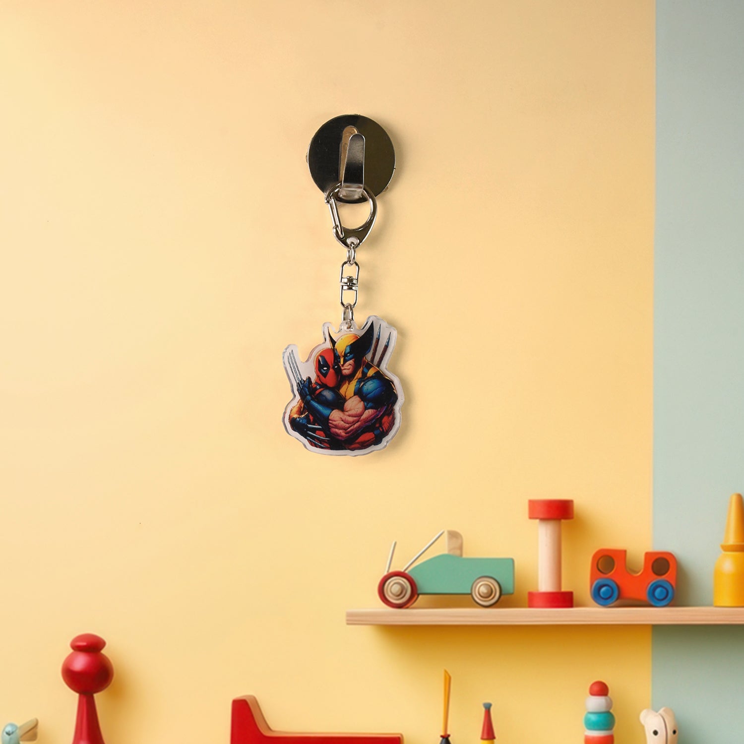 Cartoon Character Acrylic Keychain For  (1 Pc) Cartoon Character Acrylic Keychain For  (1 Pc)